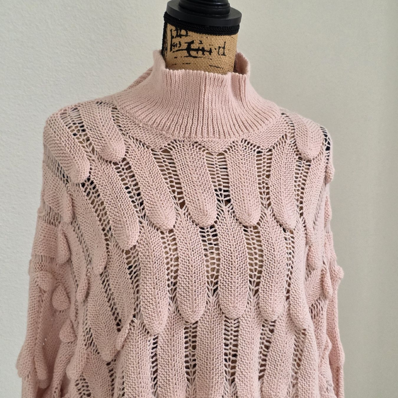 Pullover & Sweatshirts: Damen Pullover Sassyclassy rosa Strickmuster  – Neu (gemäss Beschreibung) aus Rheinsulz von Gilea 1