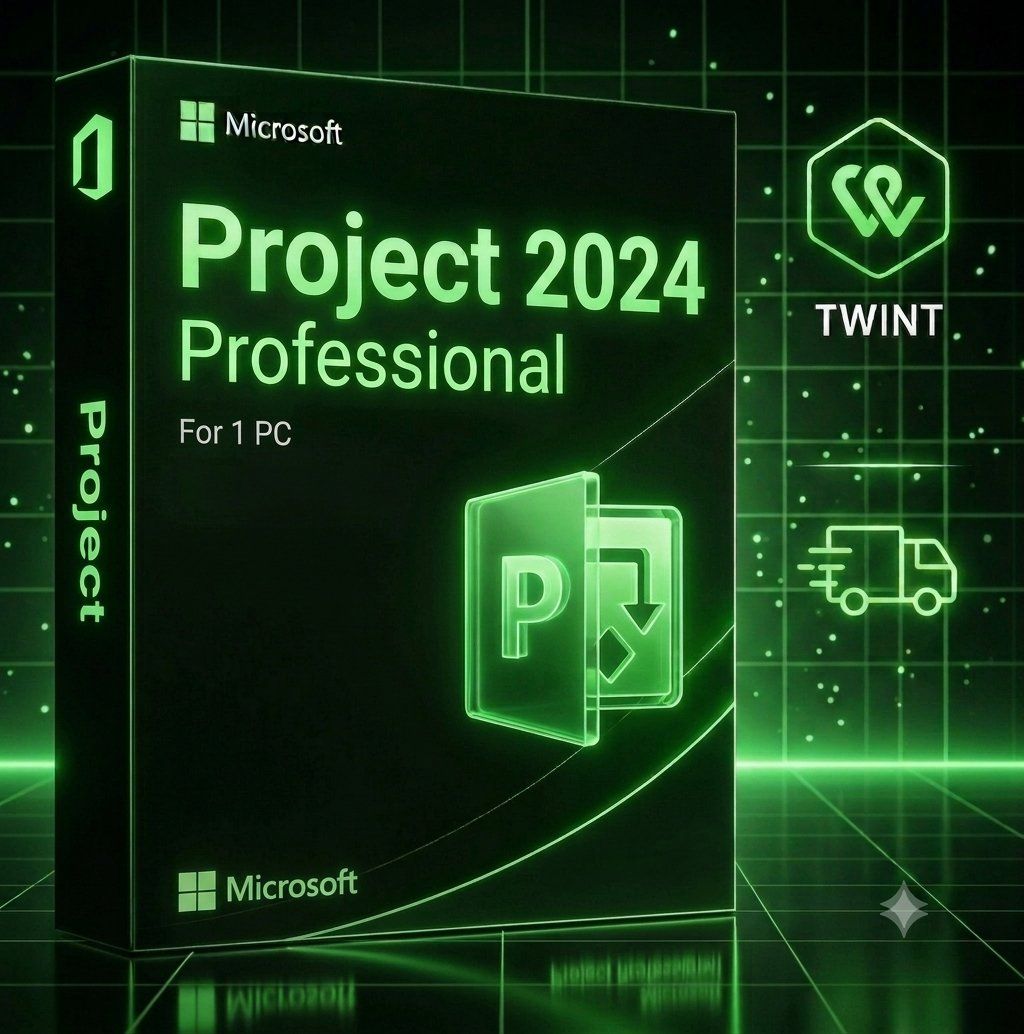 Microsoft Software: Project 2024 Pro Plus – Sofort einsatzbereit – Neu (gemäss Beschreibung) aus Saignelégier von onekeystore