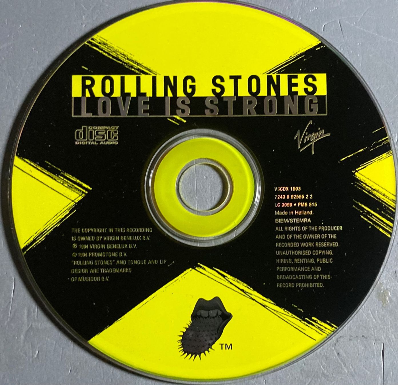 CDs: THE ROLLING STONES - LOVE IS STRONG – Gebraucht aus Poliez-Pittet von Newtown-Records 1