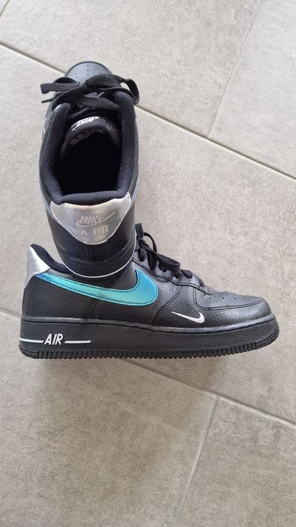 Nike Scarpe da uomo: Nike Air Force 1 low sneaker schwarz/blau/ Silber Neu – Nuovo (secondo la descrizione) da Rheinau venduto da inStyleSg 1
