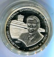 Silbermünze Fussball WM 1994. 1000 Francs. Togo. 999/1000
