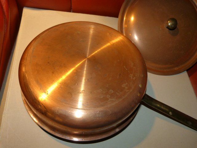 Padelle: Kupferpfanne mit Deckel, Spring, Switzerland – Usato da Nunningen venduto da Ave51 4