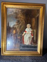 Kopie Gemälde "Almosengeber" Gabriel Metsu Öl auf Holz