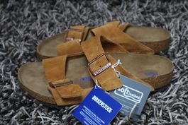 Birkenstock, Arizona Veloursleder, Gr. 41, Softfussbett, NEU