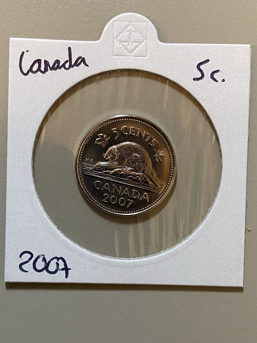 Alle Münzen: Canada - 5 cents - 2007 – Gebraucht aus Payerne von Mike1682