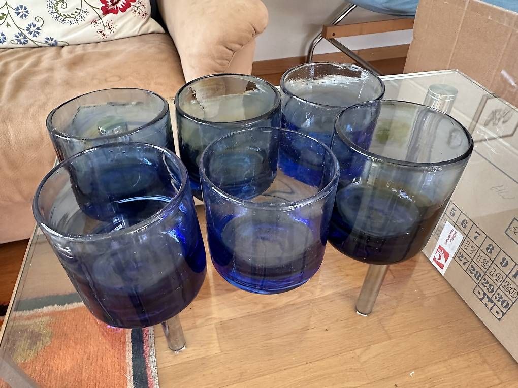 Bicchieri: 6 Gläser aus Glas, Höhe 8.5cm – Usato da Wetzikon ZH venduto da s.ochsner