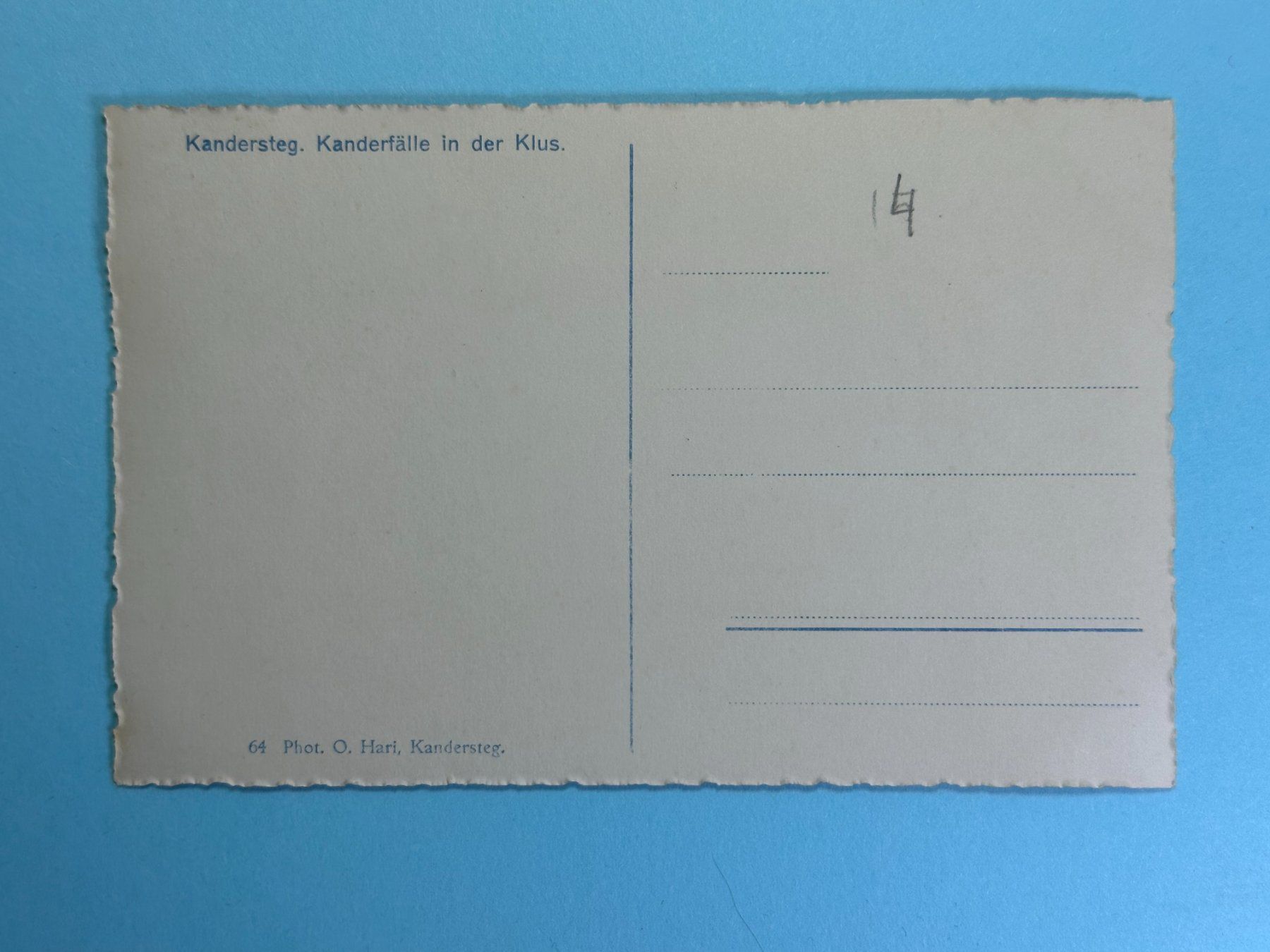Cartoline postali: Kandersteg - Kanderfälle in der Klus – Usato da Steg VS venduto da _vinci_ 1