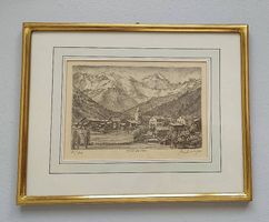 Original-Lithographie "ELM um 1900" von Paul Wyss