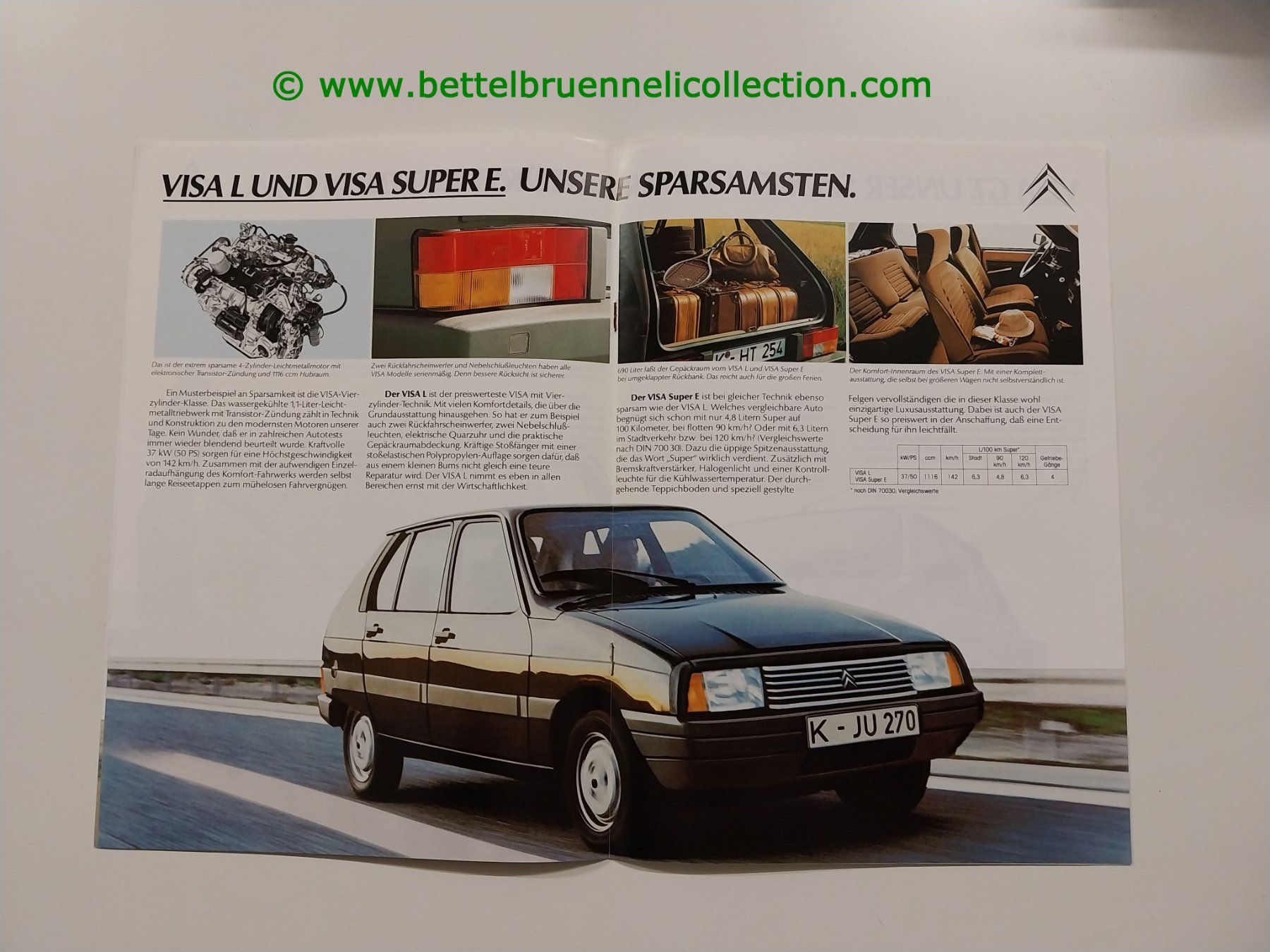 Citroën Documenti: Citroën Visa 1983/03 Prospekt deutsch – Usato da Weingarten-Kalth venduto da Bettelbruenneli 2