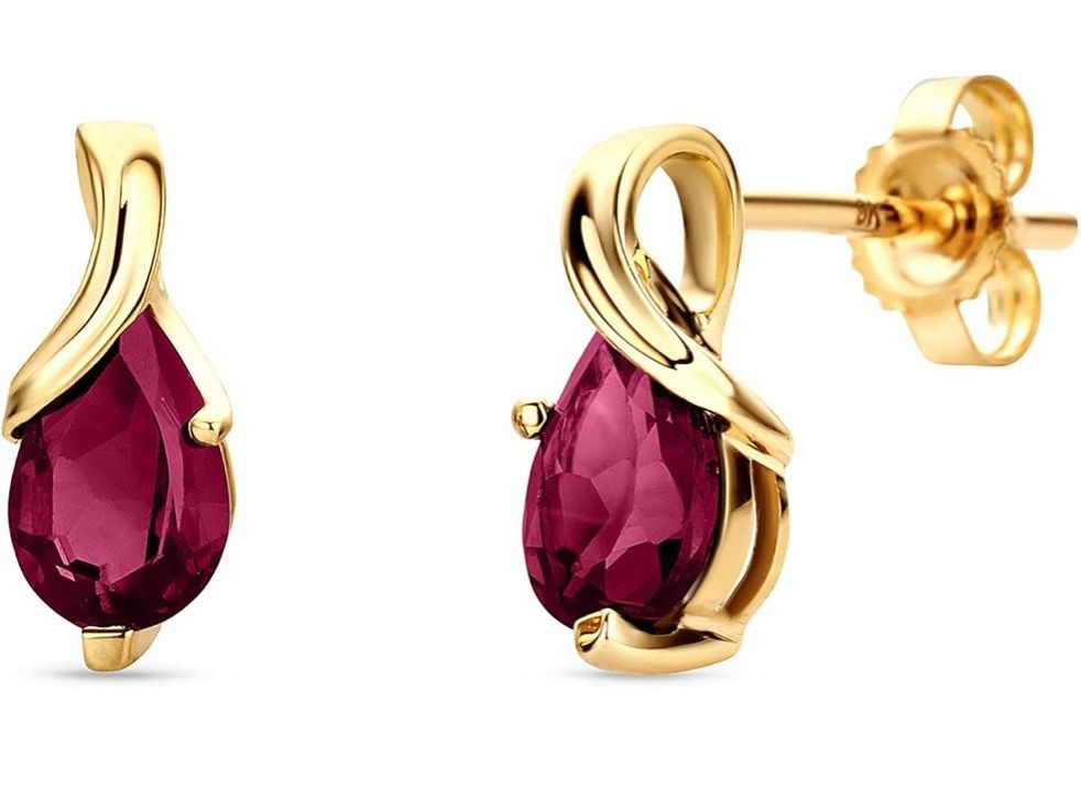 Orecchini pendenti & Orecchini a lobo: Ohrring aus Gold und Ruby – Nuovo e nell'imballaggio originale da Hemmental venduto da BlingBling1