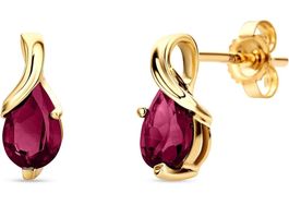 Ohrring aus Gold und Ruby