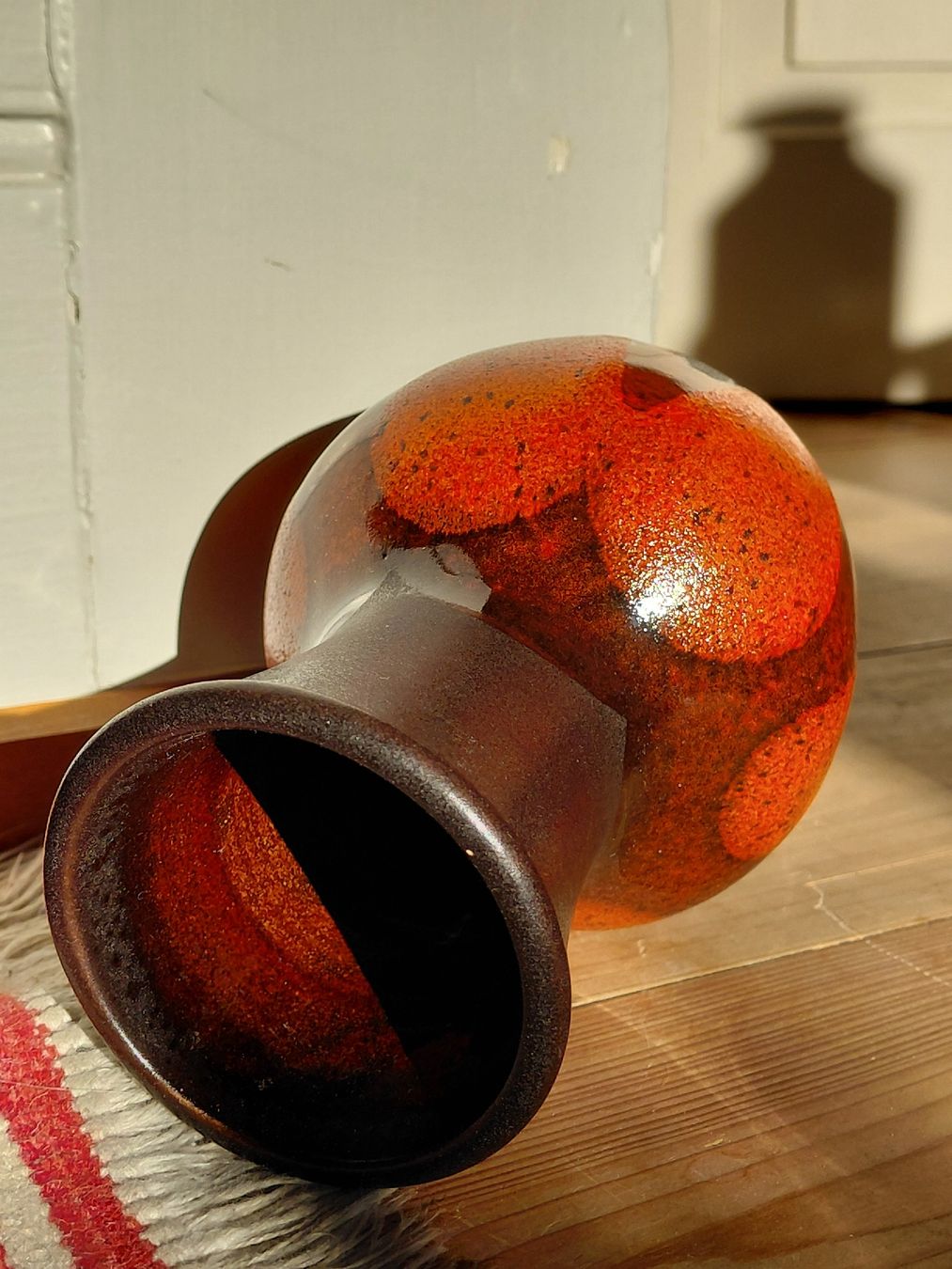 Vasen & Gefässe: Petit vase orange et brun Steuler Fat Lava – Gebraucht aus Winterthur von SilverFR 3