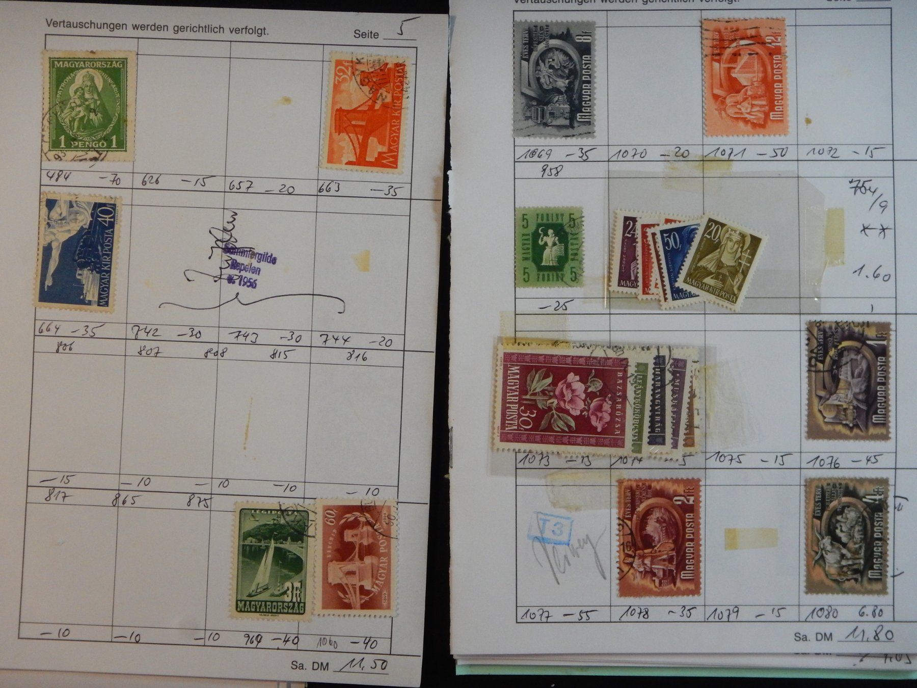 Tous les timbres: Ungarn Lot mit alten Werten I – D'occasion à Zürich par Muehlekauf 2