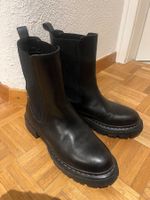 ab 1.- Varese schwarze Stiefeletten Leder Boots Gr. 39