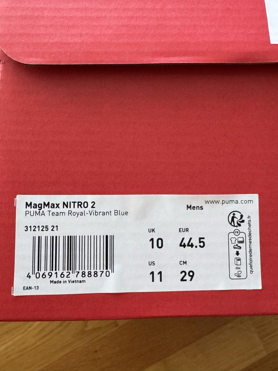 Puma Chaussures hommes: MagMax NITRO 2 PUMA Team Royal-Vibrant Blue – Neuf avec emballage d'origine à Bülach par mp1010 5