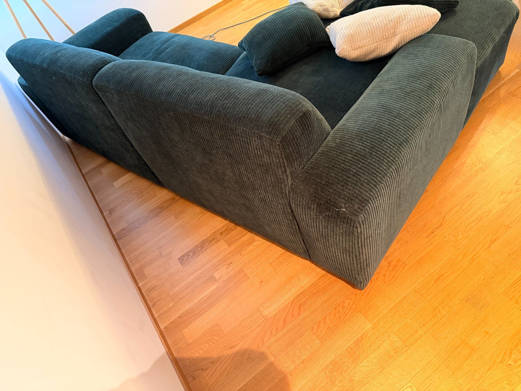 Sofas: Ecksofa Grün 254 × 161 × 80 cm – D'occasion à Basel par abd_6s7f 5