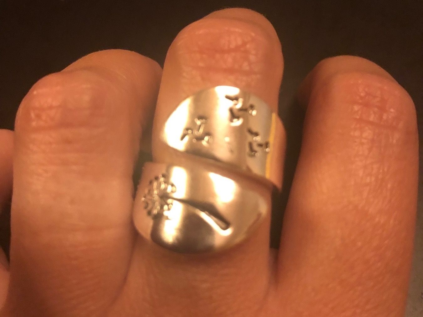 Ringe: Ring mit Löwenzahn (One Size) / Nr.10 – Neu (gemäss Beschreibung) aus Gams von Mariawicca 1