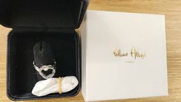 Bague Gilbert Albert en or blanc avec billes