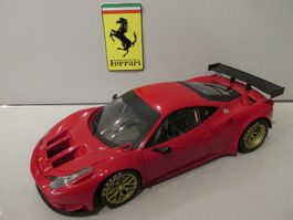 FERRARI 458 ITALIA GT2 Hot Wheels 1:18 TOP 1a Zustand