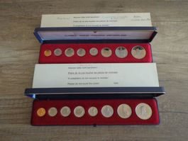 Müzensätze/Série ((1979 + 1980 PP)) - in Etui mit Karton