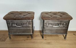 2 Hocker / Sitzbank (als 1 Stück)