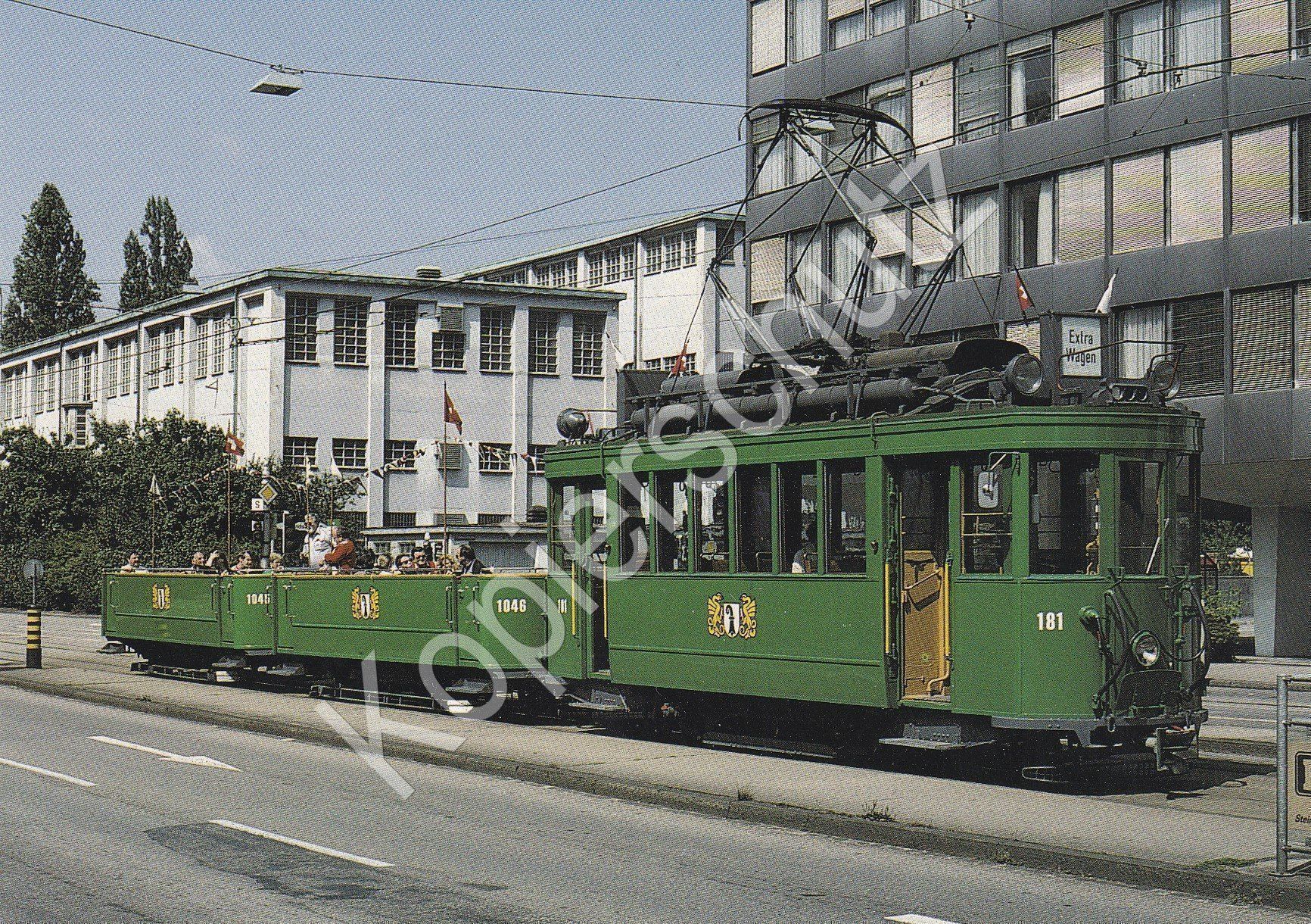 Cartoline postali: Strassenbahn Basel BVB Be 2/2+Badwännli – Nuovo e nell'imballaggio originale da Ettingen venduto da Pantograph163
