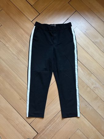 ZARA - Hose schwarz mit Galonstreifen S