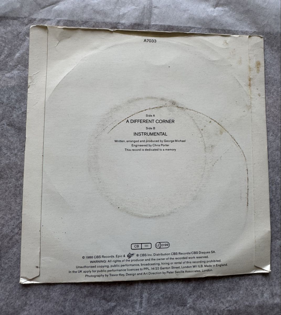 Dischi in vinile: George Michael - A Different Corner - 7" Single - 80s – Usato da Rorbas venduto da BlackstarRecords 1