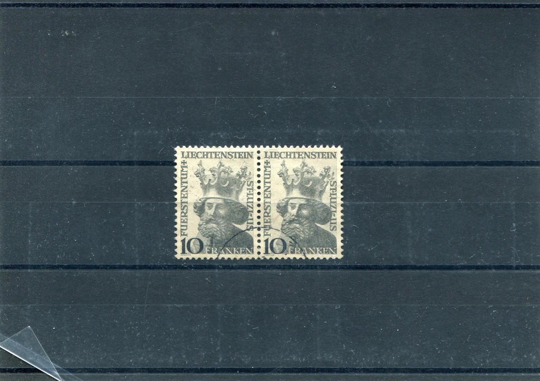 Tutti i francobolli: FL 1944-46 hohe Werte Paar Nr. 206 gest. – Usato da Winterthur venduto da Kyoung