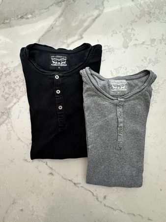 T-shirts manches longues Levi’s XL lot de 2 noir et gris