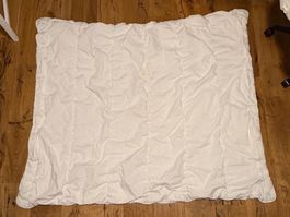 IKEA Grusblad Bettdecke weiss gebraucht mit Flecken
