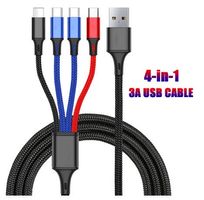 USB-Ladekabel 2x USB-C, 1x Iphone, 1x Micro-USB, Ladekabel