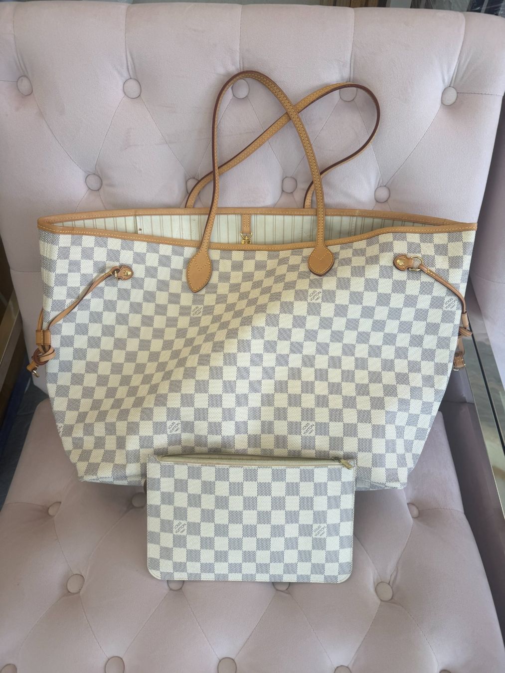 Louis Vuitton Borse da donna: Louis Vuitton Damier Azur Neverfull GM / Shopper – Usato da Pfäffikon SZ venduto da xevo_Networks