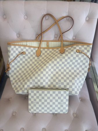 Louis Vuitton Damier Azur Neverfull MM / Shopper