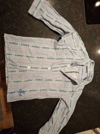 Kinderhemd Langarm hellblau Grösse 80 