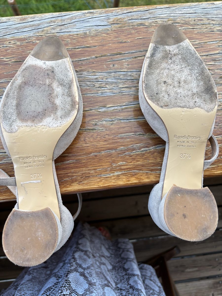 Scarpe da donna: Russell&Bromley, Sandalen, grau Wildleder, Grösse 37.5 – Usato da Schnottwil venduto da eka_sk9q 4