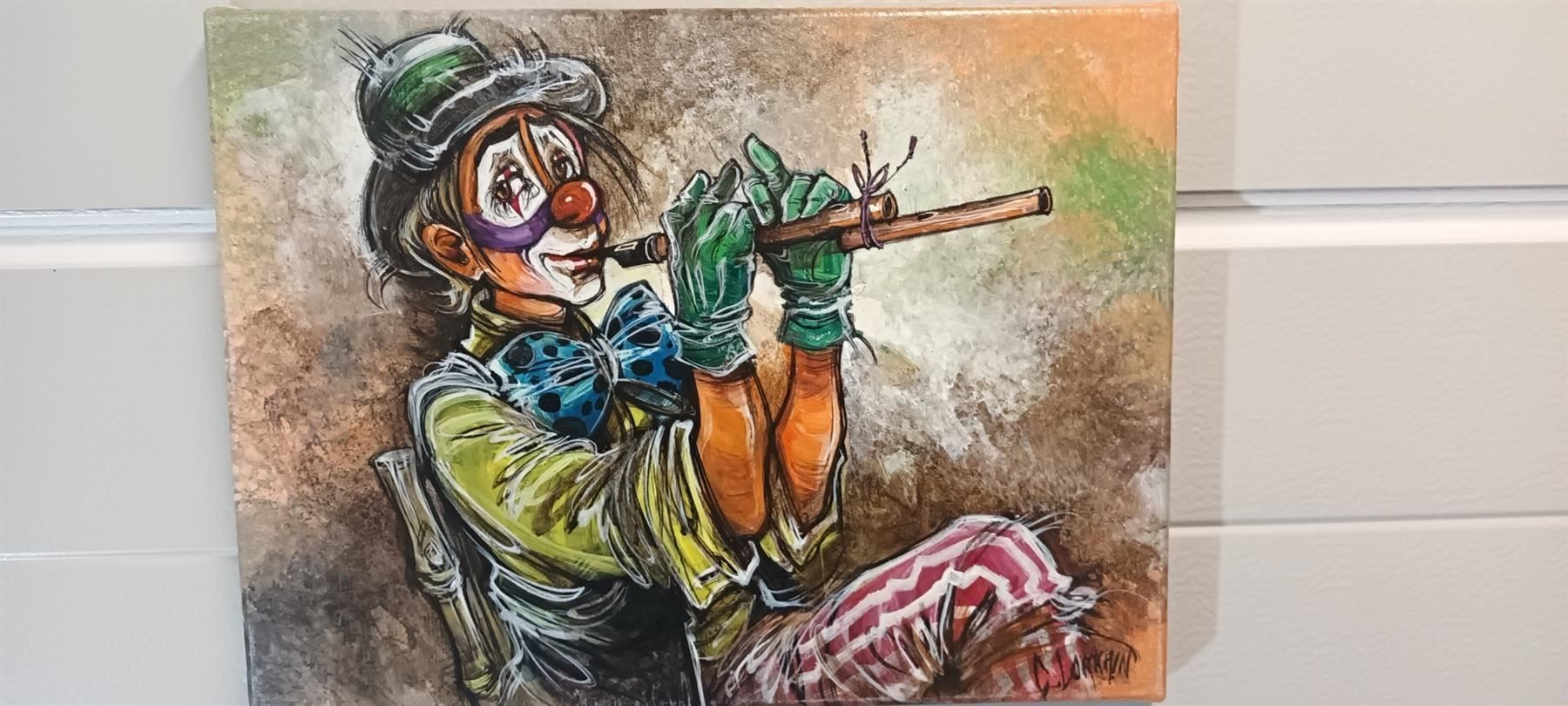 Gemälde: C.Lorrain "Clown" Gemälde Original – Gebraucht aus Zürich von Galerie-Kunst