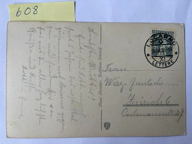 Cartoline postali: Locarno e Madonna del Sasso, 1920 mit Stempel – Usato da Niederwil AG venduto da dahu75 1