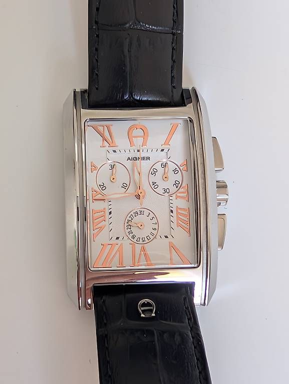 Aigner Uhren: Aigner rechteckiger Tank Chronograph – Neu (gemäss Beschreibung) aus St. Gallen von notenea 1
