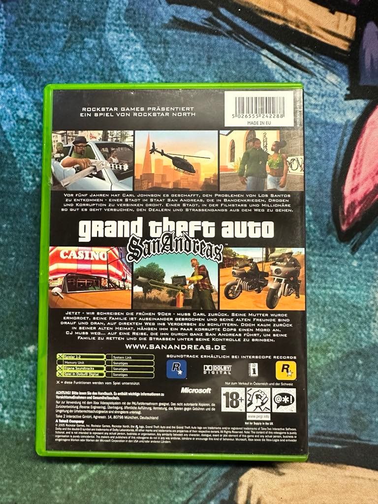 Microsoft Giochi: Grand Theft Auto San Andreas Microsoft Xbox – Usato da Giubiasco venduto da Ticinerd 1
