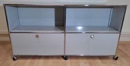 Schönes USM Haller Highboard in lichtgrau