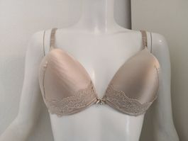 🤩INTIMISSIMI SPITZEN & SATIN BH BEIGE NEU