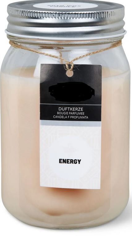 Candele: Duftkerze im Glas ENERGY 70 h – Nuovo e nell'imballaggio originale da Oensingen venduto da Liquidations-Shop