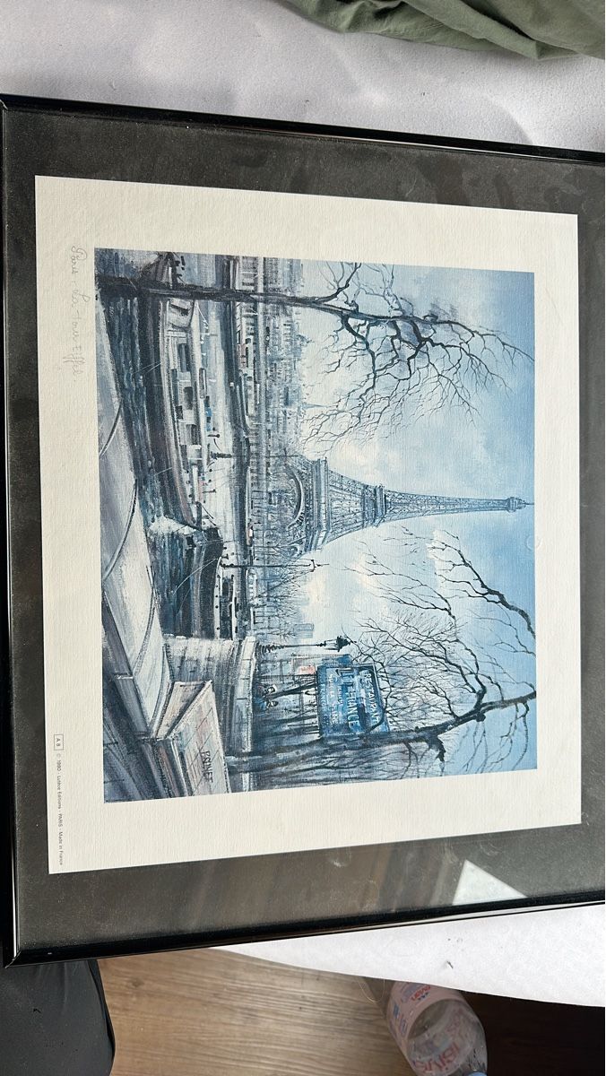 Foto & Immagini: Paris Kunstdruck mit Eiffelturm im Winter, gerahmt! – Nuovo (secondo la descrizione) da Pfeffingen venduto da NoahEnrico