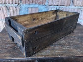Antike Kiste aus Werkstatt, Industrial Design Tolle, antike