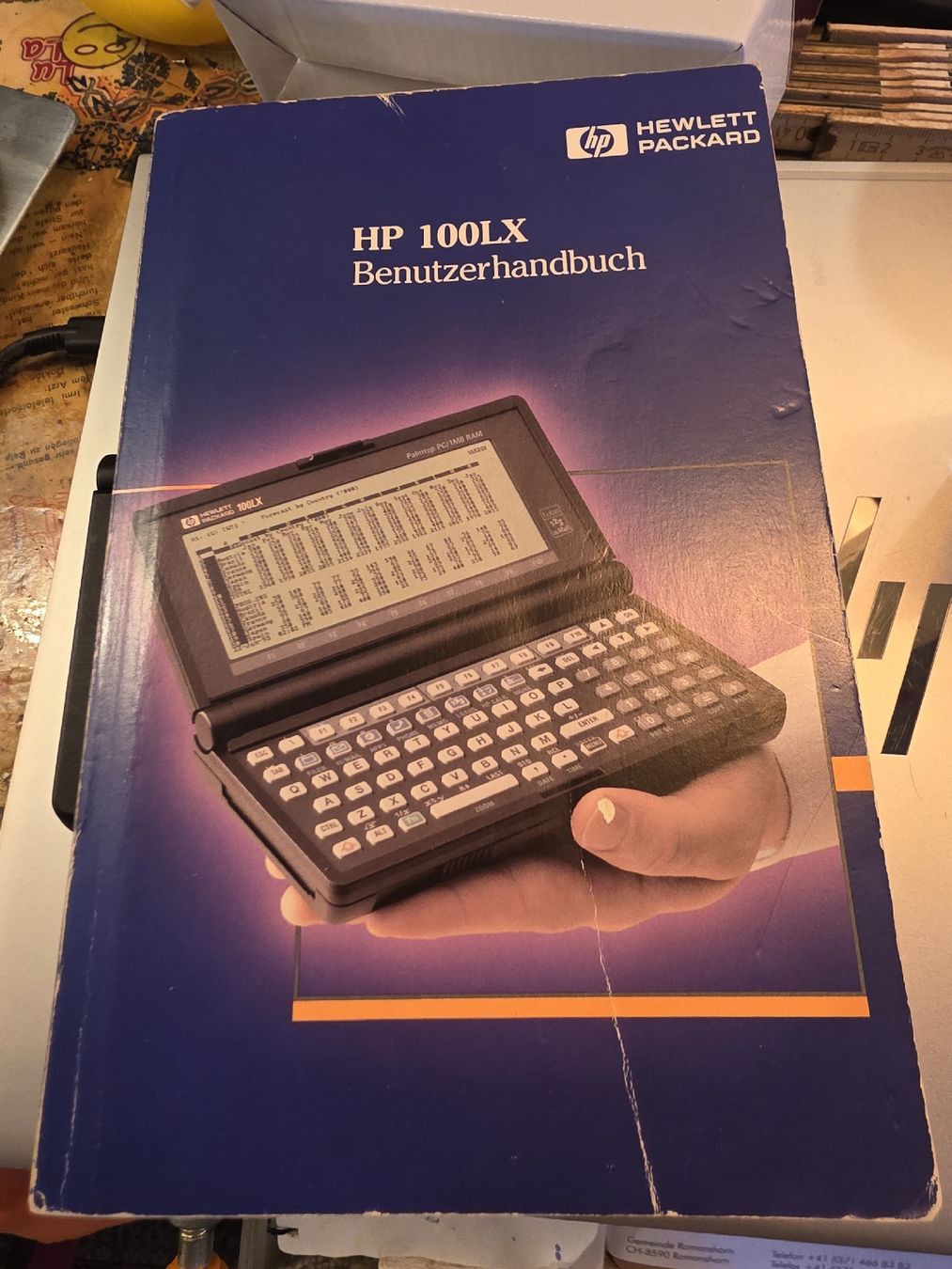 Hewlett Packard PC: Hewlett Packard 100LX Palmtop PC 2MB RAM deutsche Version – Usato da Arbon venduto da MadameLuLa9320 4