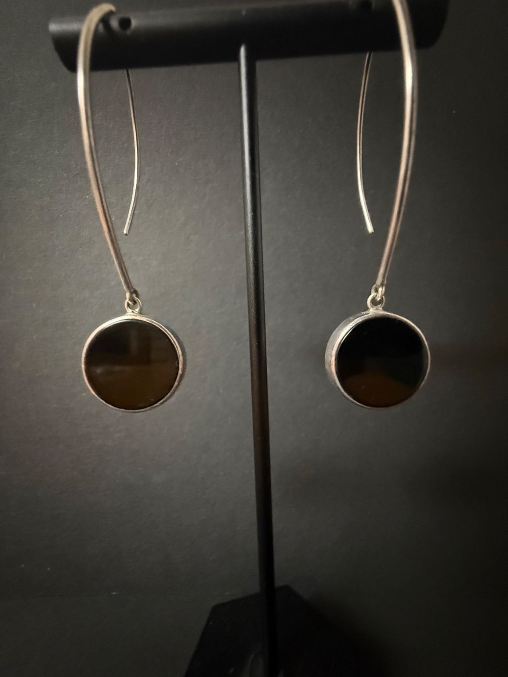Orecchini pendenti & Orecchini a lobo: Silber Ohrringe mit Onyx 925 – Usato da Spiegel b. Bern venduto da Rogger72 1