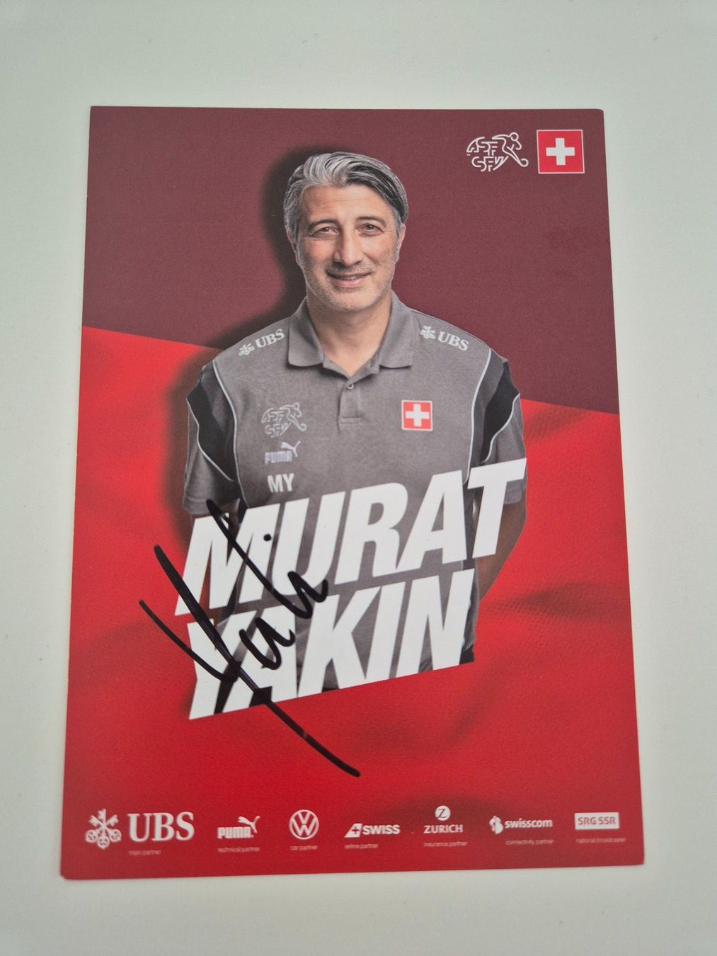 Autografi: Autogrammkarte Murat Yakin Originalunterschrift – Nuovo (secondo la descrizione) da Eglisau venduto da nicij79