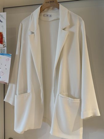 Mango Blazer/Jacke, Crème-Weiss, Grösse M