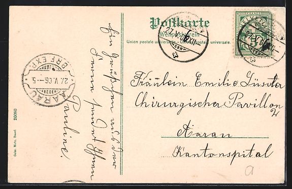Cartoline postali: AK Rheinfelden, Sanatorium, 1906 – Usato da Berlin venduto da bartko-reher 1